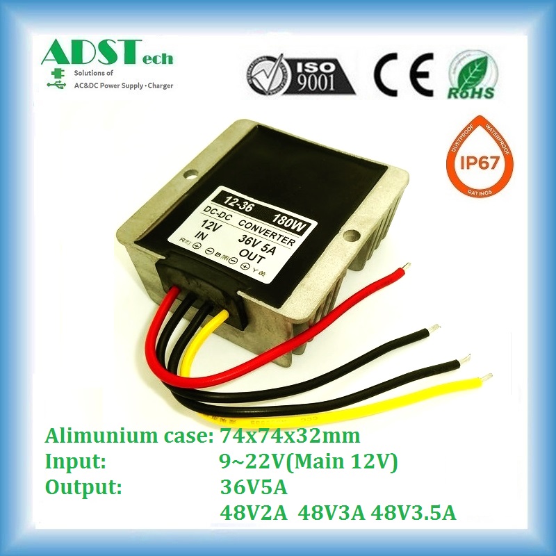 12V to 36V 5A~30A series boost DC Converter