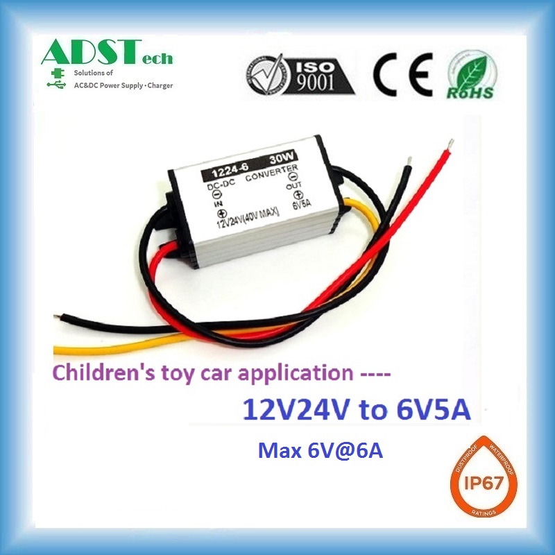 1224V to 6V 2A~30A series toy's car forklift dc power supply converter