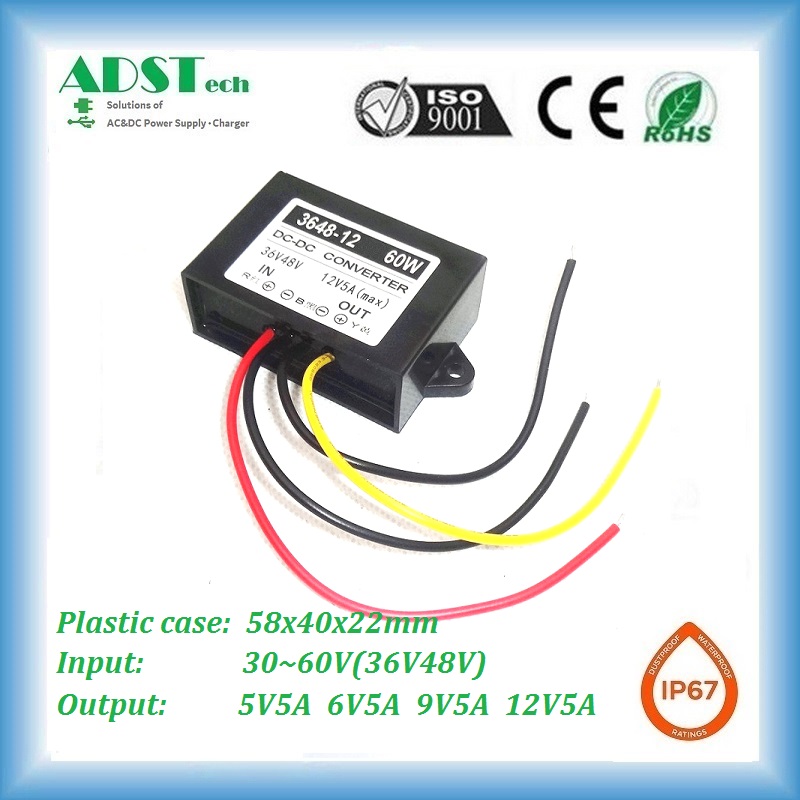 3648V to 6V 1A~20A series buck DC Converter