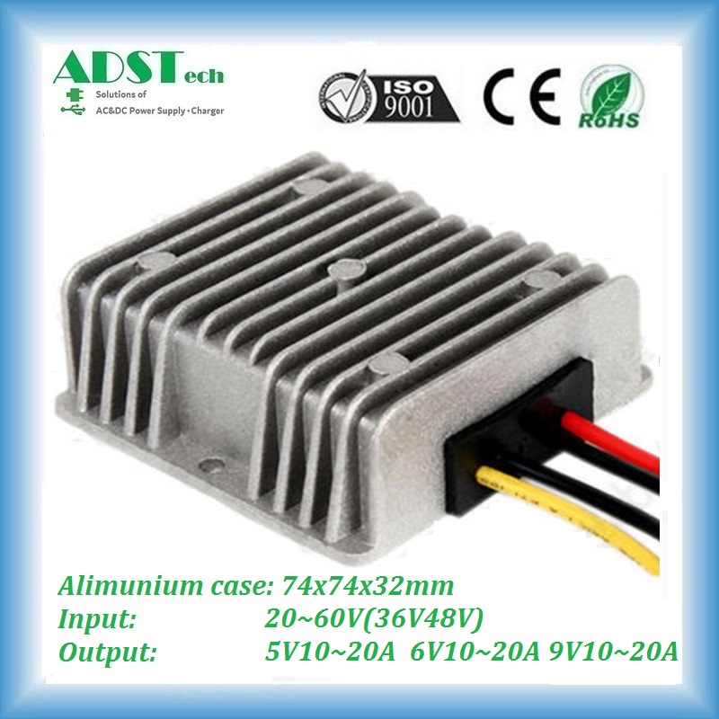 3648V to 9V 1A~20A series buck DC Converter