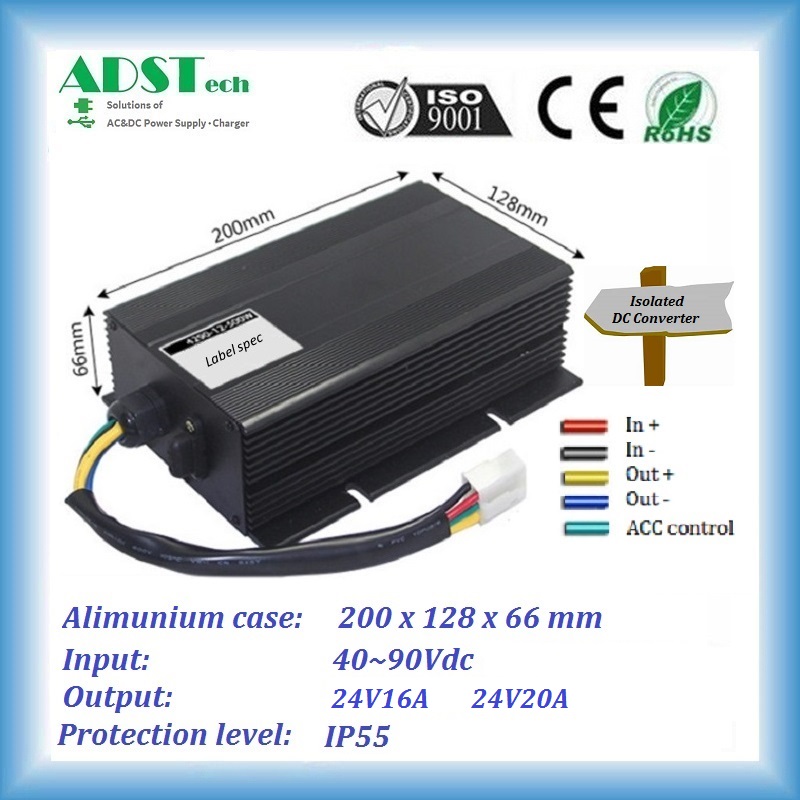 40~90V to 24V 1A~20A series Isolated DC Converter