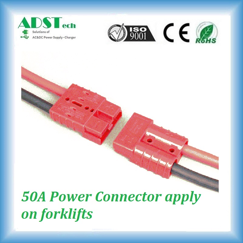 50a 600v Adsb50 Dual Pole High Current Power Solar Battery Connector Plug