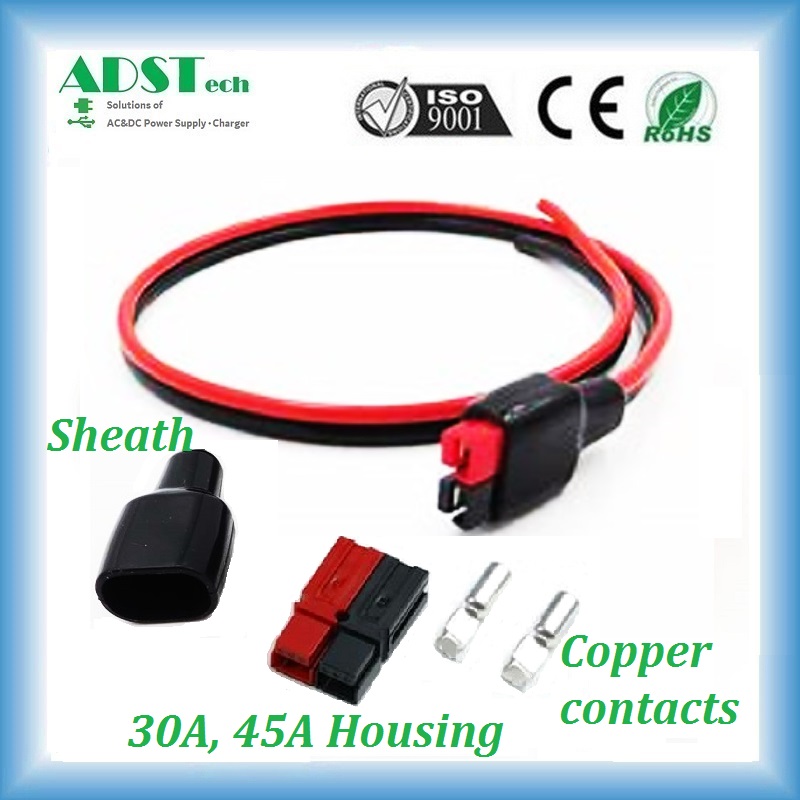 30A 600V single pole battery solar forklift power connector plug